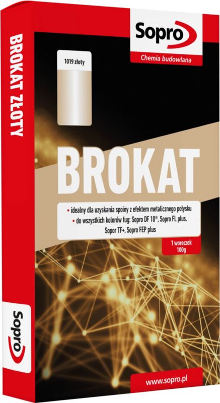 Sopro DFE dekorativ glitter i guld 100 g