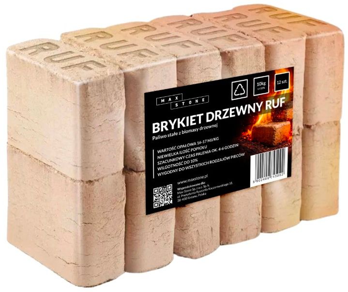 Træbriketter RUF 10 kg