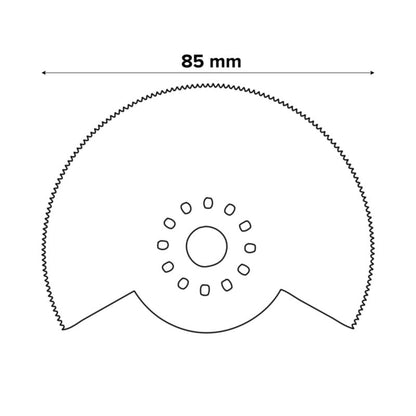 Bosch Starlock HCS 85 mm klinger til metalsav, træ, glas og mursten