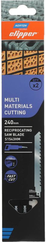 Norton Clipper betonsavklinge 240 mm, 2 stk.