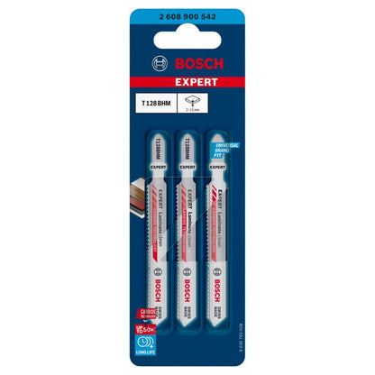 Bosch Expert T 128 BHM lamineret savklinge, 3 stk.