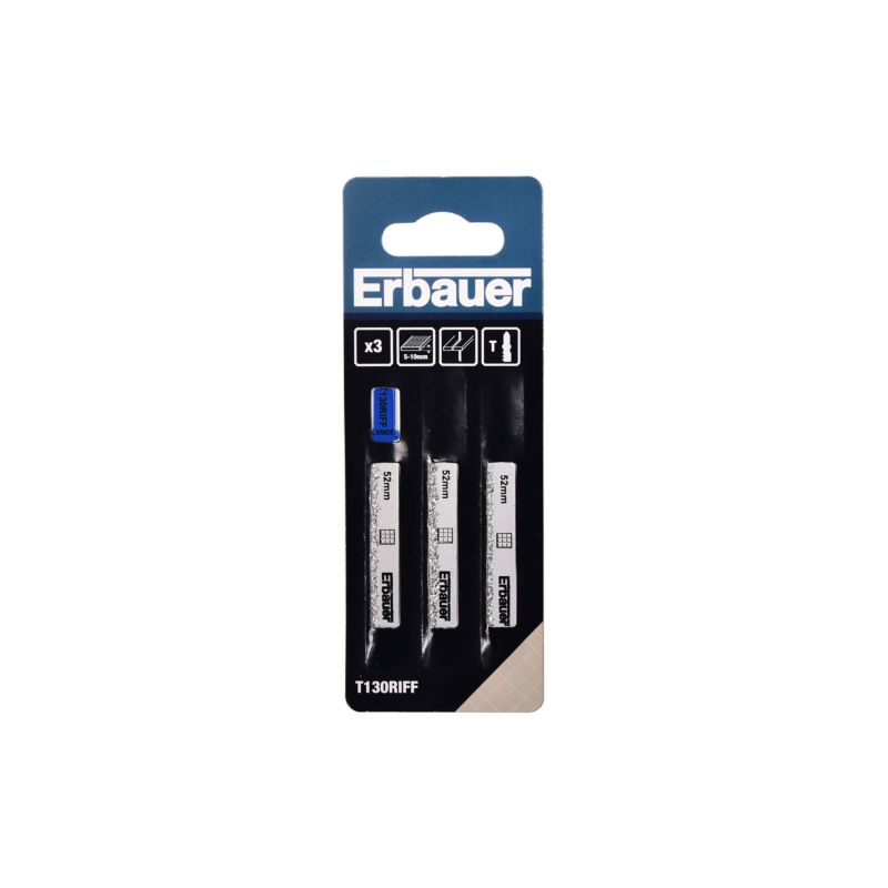 Erbauer bræddeblad til glas 5 - 10 mm, 3 stk.