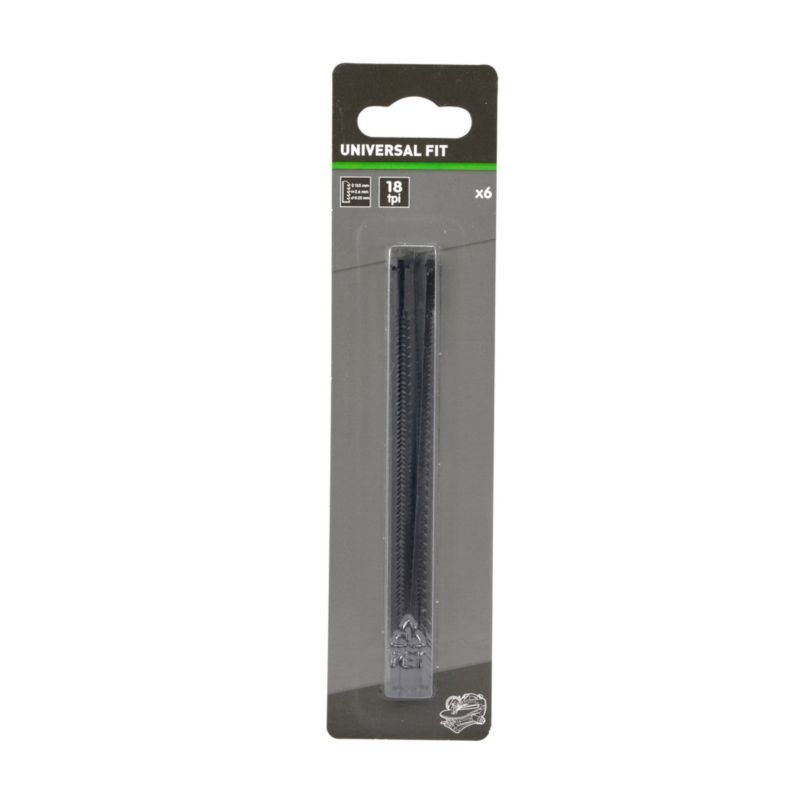 Universal stiksavklinge til bordstiksav 133 x 2,6 x 0,25 mm 18T 6 stk.