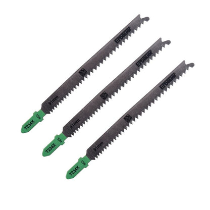 T-skaft klinger til træ Erbauer 3 - 65 mm 3 stk.