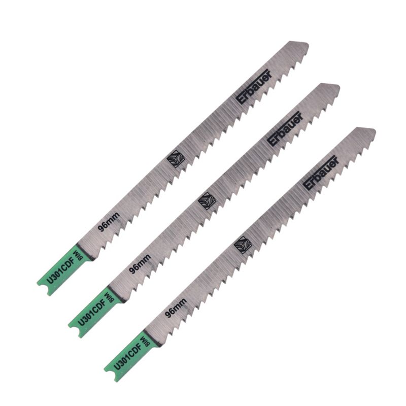 U-formet klinge til træ Erbauer 4 - 65 mm 3 stk.