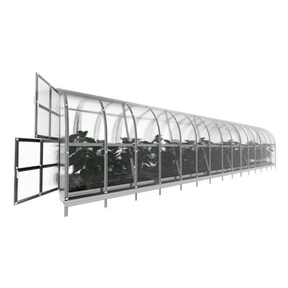 Buedrivhus 3x10 m 30 m² Polycarbonat 4 mm