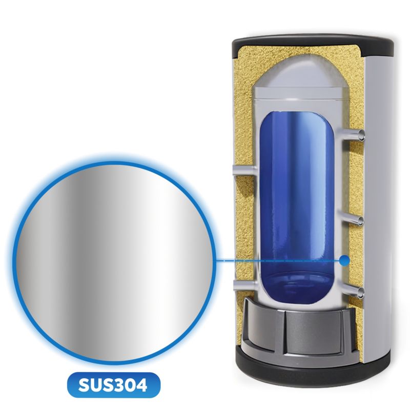 Akkumuleringstank 100 Liter Rustfrit Stål