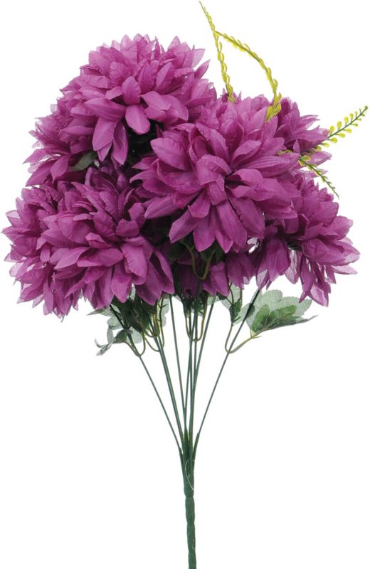 Buket af kunstige krysantemummer Jumi i lilla og creme, 54 cm, 11 stk.