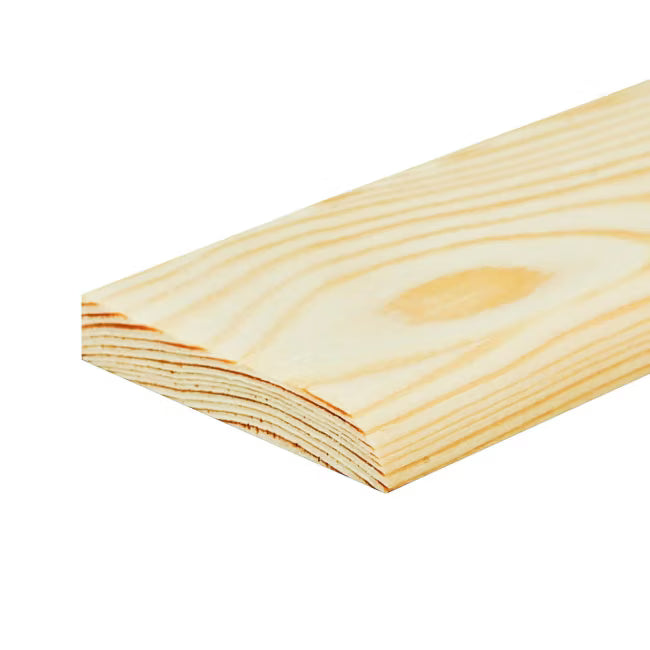 Bundstykke Fyr 2x12x95 cm Natur