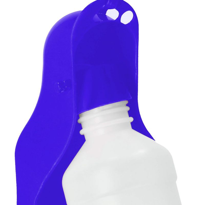 Rejseflaske til vand med drikkeskål til hund og kat Springos 250 ml mørkeblå 1 stk.