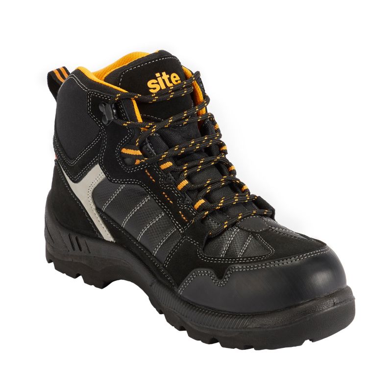 Site Rainhold S1P SRA arbejdssko, sort, størrelse 43