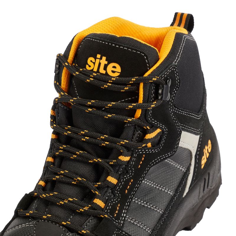 Site Rainhold S1P SRA sorte arbejdssko størrelse 44
