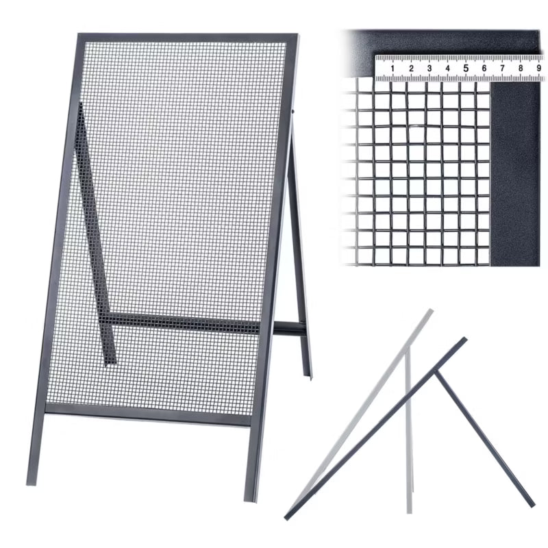Byggesi 120x60 cm Maskestørrelse 8 mm Stål
