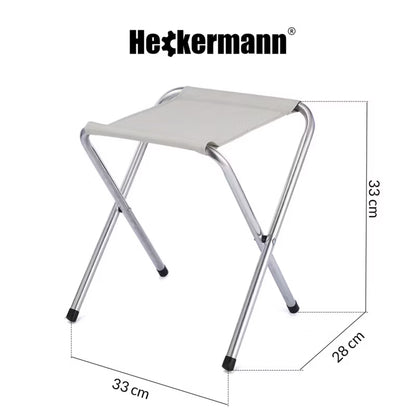 Campingbord 120x60 cm Sort med 4 Taburetter
