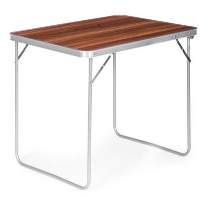Campingbord 80x60 cm Brun Foldbar