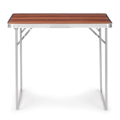 Campingbord 80x60 cm Brun Foldbar