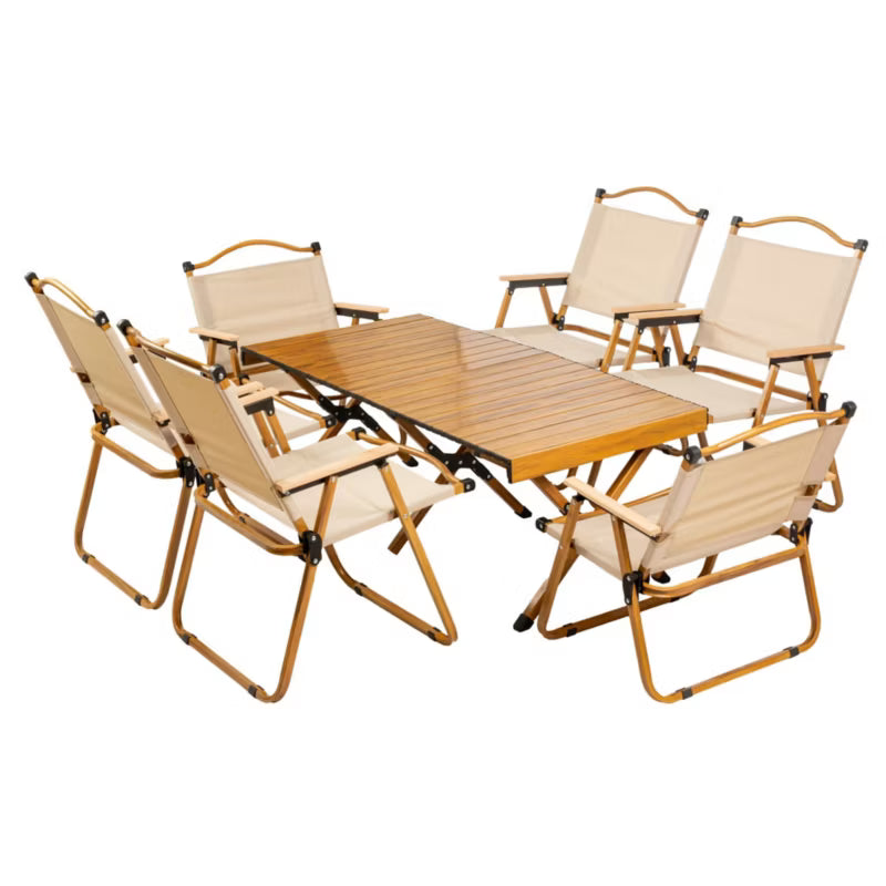 Campingbord Drevo 120 cm Aluminium Natur