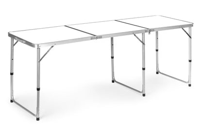 Campingbord Sammenklappeligt 180x60 cm Hvid