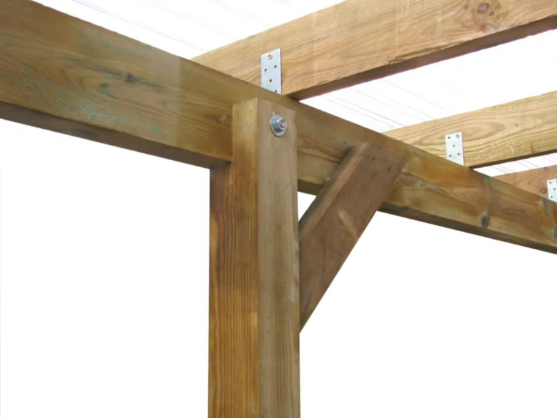 Carport 500x304x228 cm Træ Natur
