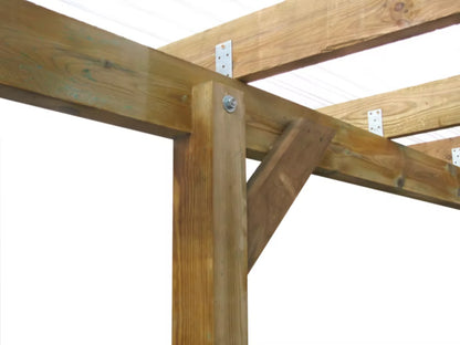 Carport 500x304x228 cm Træ Natur