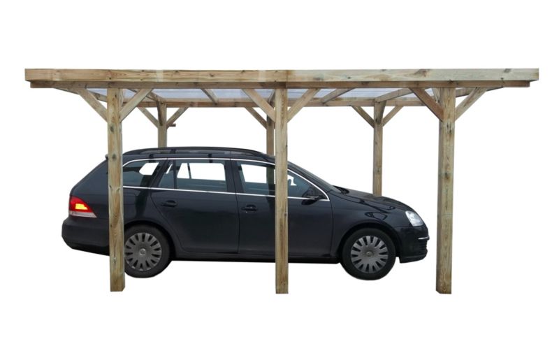 Carport ALTANKA 3,04 x 5,12 m - 15,56 m² - PVC-tagdækning