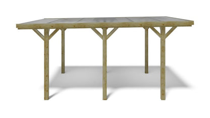 Carport ALTANKA 3,04 x 5,12 m - 15,56 m² - PVC-tagdækning