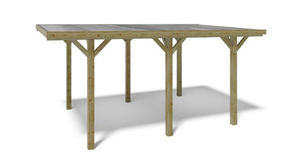 Carport ALTANKA 3,04 x 5,12 m - 15,56 m² - PVC-tagdækning