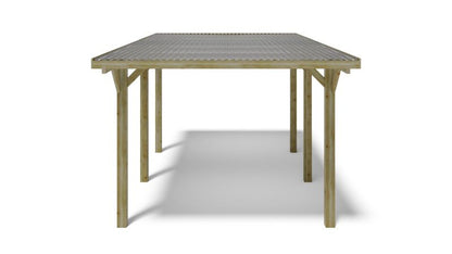 Carport ALTANKA 3,04 x 5,12 m - 15,56 m² - PVC-tagdækning