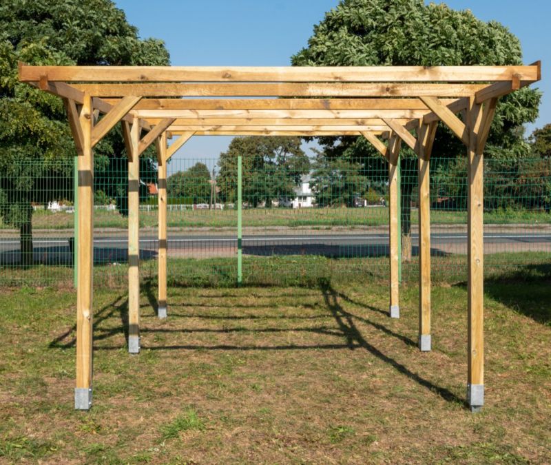 Carport ALTANKA 3,04x5,12 m - 15,57 m², træ, 1 stk.