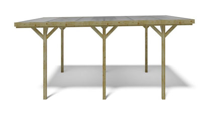 Carport ALTANKA 3,04 x 5,12 m – 15,57 m² – PVC-tagdækning