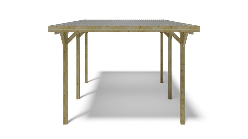 Carport ALTANKA 3,04 x 5,12 m – 15,57 m² – PVC-tagdækning
