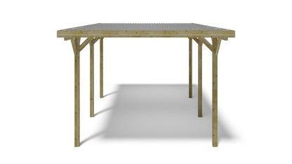 Carport ALTANKA 3,04 x 5,12 m – 15,57 m² – PVC-tagdækning