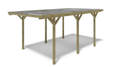 Carport ALTANKA 3,04 x 5,12 m – 15,57 m² – PVC-tagdækning