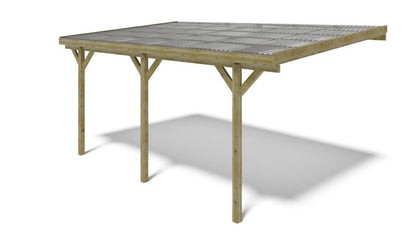 Carport ALTANKA 3 x 5,24 m - 15 m² - PVC-tag