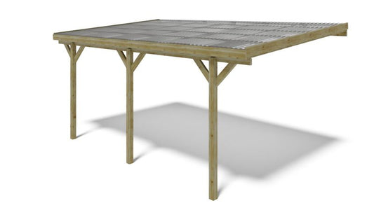 Carport ALTANKA 3 x 5,24 m - 15 m² - PVC-tag