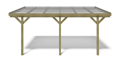Carport ALTANKA 3 x 5,24 m - 15 m² - PVC-tag