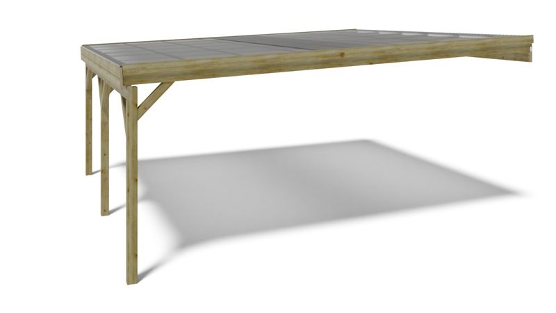 Carport ALTANKA 5,80 x 5,06 m - 29 m² - PVC-tagdækning
