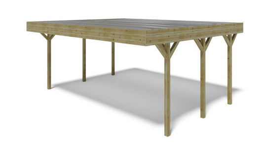 Carport ALTANKA 6,06 x 5,03 m - 30 m² - PVC-tag