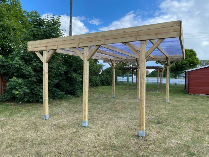 Carport ALTANKA 6,06 x 5,03 m - 30 m² - PVC-tag