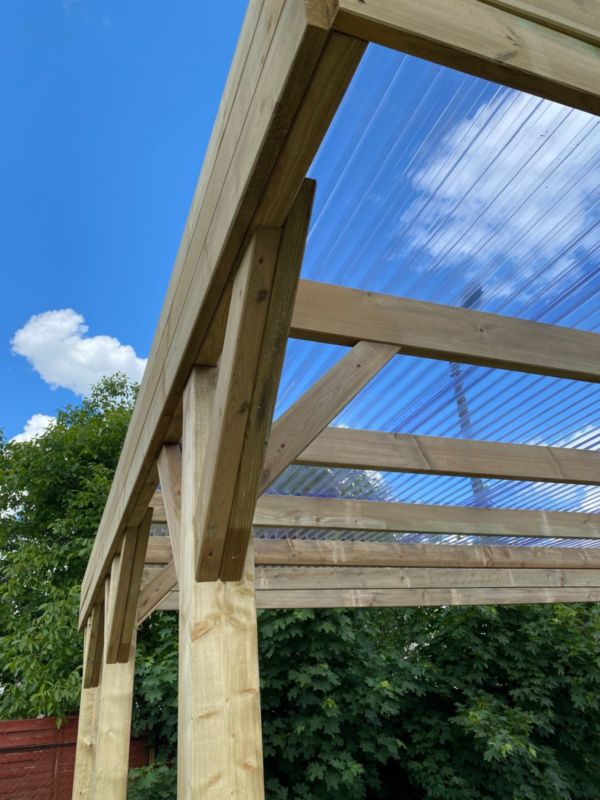 Carport ALTANKA 6,06 x 5,03 m - 30 m² - PVC-tag