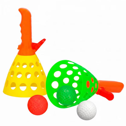 Catch Ball Spil 24 cm Flerfarvet med 3 Bolde