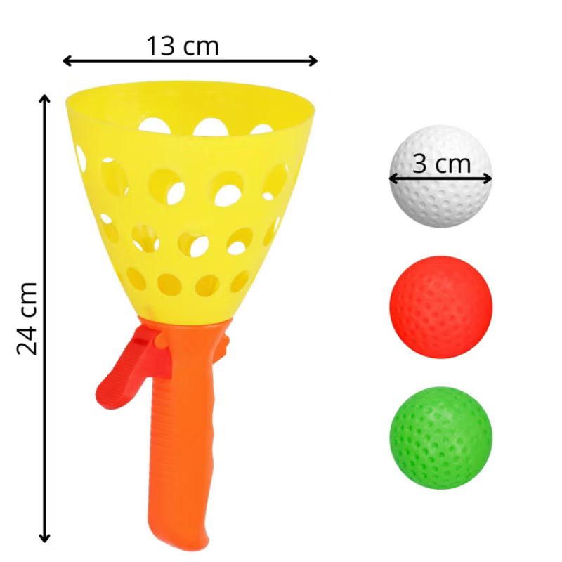 Catch Ball Spil 24 cm Flerfarvet med 3 Bolde