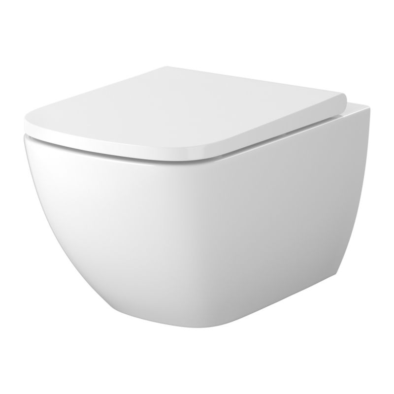 Væghængt Toilet Zen Pro Squere Vortex Hvid 36x52,5 cm