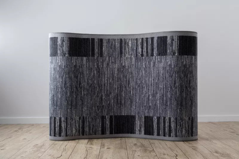 Chodnik 90x150 cm Grå Poliamid 100499