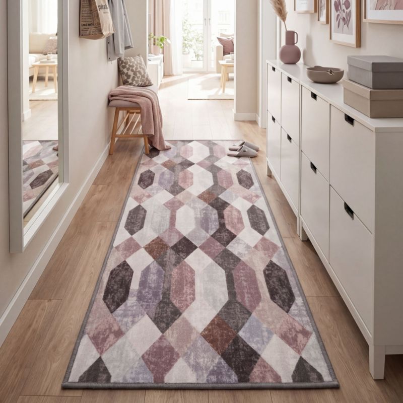 Gulvløber Antiskrid 80x200 cm Flerfarvet Polyester