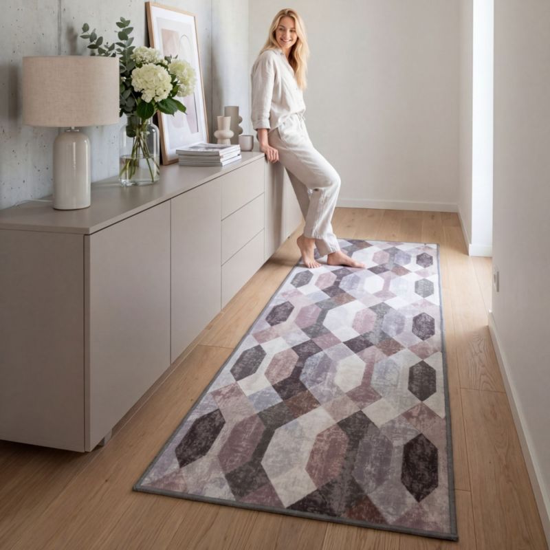 Gulvløber Antiskrid 80x200 cm Flerfarvet Polyester
