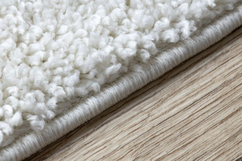 Chodnik Berber 80x250 cm Hvid Polypropylen GR3597