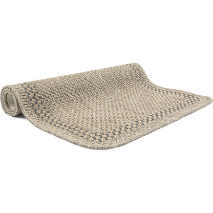 Fladvævet Løber 68x114 cm Beige med Ramme 1 stk