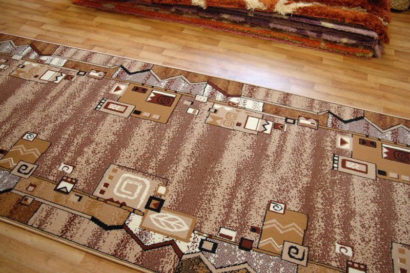 Løber 100x210 cm Beige Polypropylen 5904145382975