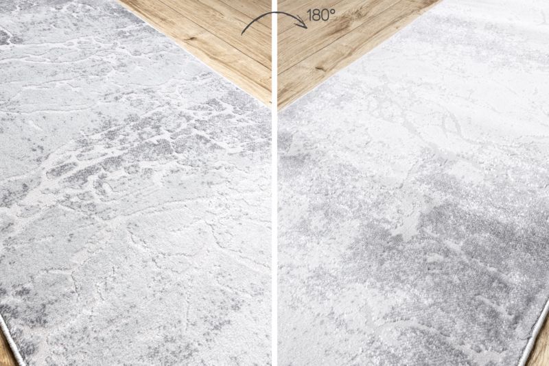 Gangtæppe 100x240 cm Grå Polyester-Polypropylen 147267